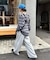 【アソート加工/ジャケット見え◎】【UNISEX】フード付きチェックシャツ