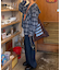 【アソート加工/ジャケット見え◎】【UNISEX】フード付きチェックシャツ