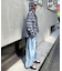【アソート加工/ジャケット見え◎】【UNISEX】フード付きチェックシャツ