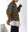 【アソート加工/ジャケット見え◎】【UNISEX】フード付きチェックシャツ