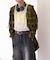 【アソート加工/ジャケット見え◎】【UNISEX】フード付きチェックシャツ
