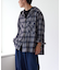 【アソート加工/ジャケット見え◎】【UNISEX】フード付きチェックシャツ