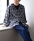 【アソート加工/ジャケット見え◎】【UNISEX】フード付きチェックシャツ