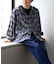 【アソート加工/ジャケット見え◎】【UNISEX】フード付きチェックシャツ