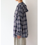 【アソート加工/ジャケット見え◎】【UNISEX】フード付きチェックシャツ