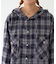 【アソート加工/ジャケット見え◎】【UNISEX】フード付きチェックシャツ