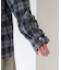 【アソート加工/ジャケット見え◎】【UNISEX】フード付きチェックシャツ