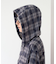 【アソート加工/ジャケット見え◎】【UNISEX】フード付きチェックシャツ