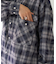 【アソート加工/ジャケット見え◎】【UNISEX】フード付きチェックシャツ