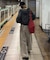 【2WAYシルエット調節可能】オーバーダイウエストタックデザインデニム