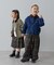 【KIDS】裾ドロストチェックイージーパンツ
