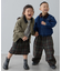 【KIDS】裾ドロストチェックイージーパンツ