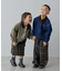 【KIDS】裾ドロストチェックイージーパンツ
