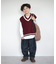 【KIDS】TEE付きで簡単レイヤード！チルデンニットベスト