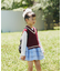 【KIDS】TEE付きで簡単レイヤード！チルデンニットベスト