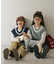 【KIDS】TEE付きで簡単レイヤード！チルデンニットベスト