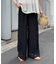 パッチワーク切替レースワイドパンツ