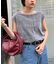 シアーフロッキーカラーフレンチトップス