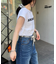 梨地フレンチスリーブアソートプリントTee