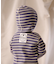 【BABY】【Qinn】ボーダーリブボンネット