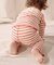 【BABY】【Qinn】ボーダーリブレギンスパンツ