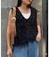 2WAYメランジメッシュニットベスト
