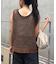 2WAYメランジメッシュニットベスト