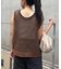 2WAYメランジメッシュニットベスト