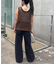 2WAYメランジメッシュニットベスト