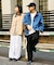 【ユニセックス】レザーカラーウエスタンデニムジャケット/セットアップアイテムあり
