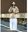 【ユニセックス】レザーカラーウエスタンデニムジャケット/セットアップアイテムあり