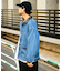 【ユニセックス】レザーカラーウエスタンデニムジャケット/セットアップアイテムあり