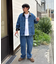 【ユニセックス】レザーカラーウエスタンデニムジャケット/セットアップアイテムあり