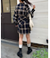 【アレンジ自由自在】スカーフ付きボリュームスリーブチェックシャツ