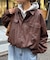 【UNISEX】レザーシャツジャケット