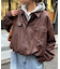 【UNISEX】レザーシャツジャケット