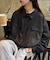 【UNISEX】レザーシャツジャケット
