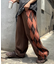 【UNISEX】アーガイルニットスウェットパンツ