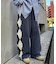【UNISEX】アーガイルニットスウェットパンツ
