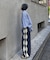 【UNISEX】アーガイルニットスウェットパンツ