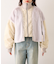 【etsinta】ファー切替ショートスタンドジャケット/WEB限定カラーあり