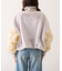 【etsinta】ファー切替ショートスタンドジャケット/WEB限定カラーあり