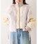 【etsinta】ファー切替ショートスタンドジャケット