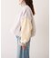 【etsinta】ファー切替ショートスタンドジャケット