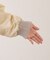 【etsinta】ファー切替ショートスタンドジャケット