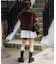 【etsinta】ファー切替ショートスタンドジャケット/WEB限定カラーあり