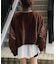 【etsinta】ファー切替ショートスタンドジャケット