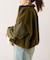 【etsinta】ファー切替ショートスタンドジャケット/WEB限定カラーあり