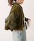 【etsinta】ファー切替ショートスタンドジャケット/WEB限定カラーあり