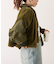 【etsinta】ファー切替ショートスタンドジャケット/WEB限定カラーあり